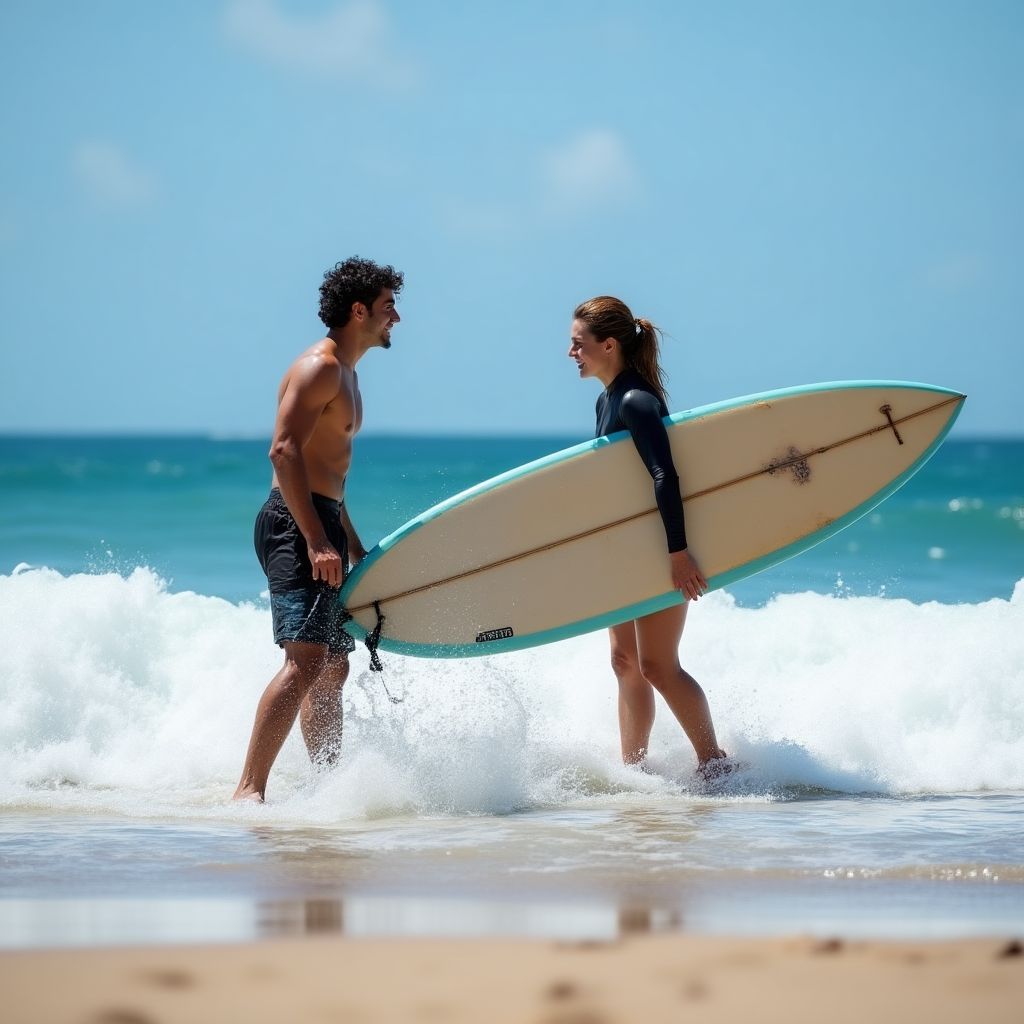 Gold Coast beginner surf lesson
